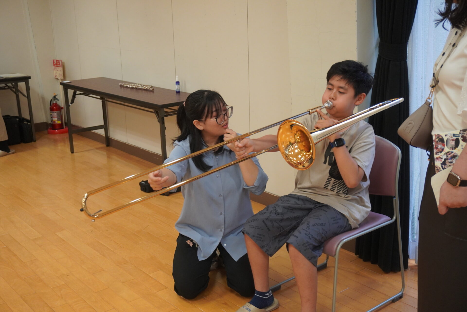 小学生の楽器体験